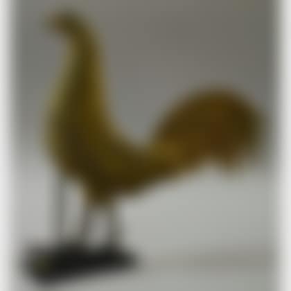 Gilt Molded Copper and Pressed Tin Gamecock Weather Vane (preview)