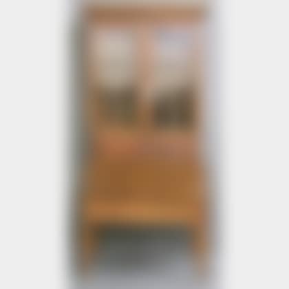 Country Late Classical Glazed Walnut and Birch Plantation Desk/Bookcase (preview)