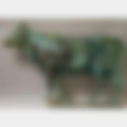 Patinated Molded Copper Cow Weather Vane (preview)