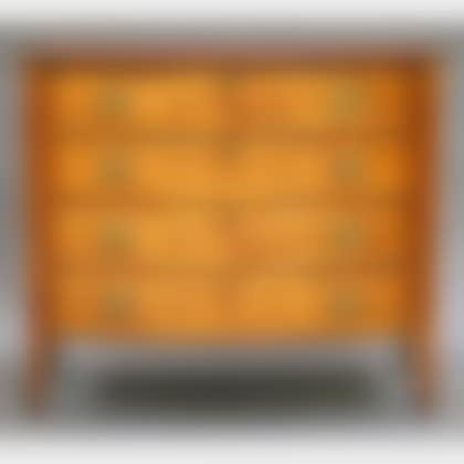 Federal Birch and Flame Birch Veneer Bowfront Bureau (preview)