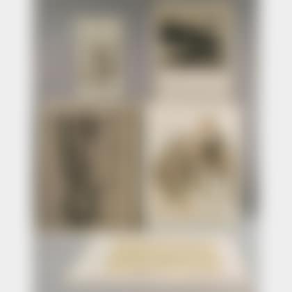 Group of Unframed Figure Studies and a Landscape Photograph (preview)