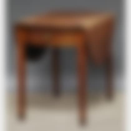 Federal-style Inlaid Mahogany Drop-leaf Pembroke Table with End Drawer (preview)