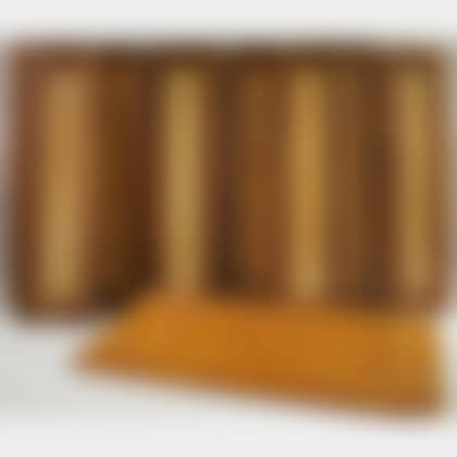 Nine Painted and Grained Wood Paneled Cabinet Doors (preview)