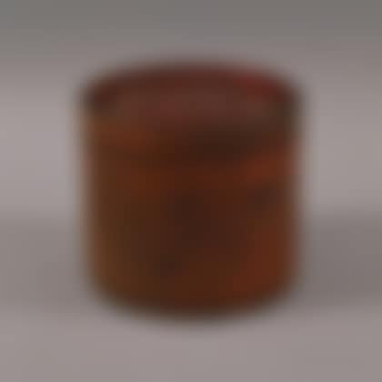 Burmese Red and Black Lacquer Cylindrical Banded Box (preview)