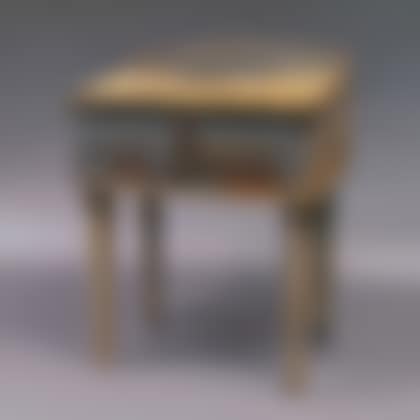Blue-painted Schoolmaster"s Desk (preview)