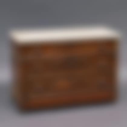 Renaissance Revival Marble-top Walnut Chest of Drawers (preview)