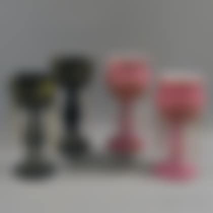 Two Pairs of Colored Glass Lustres (preview)