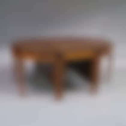 Federal-style Walnut Veneer Three-piece Dining Table (preview)
