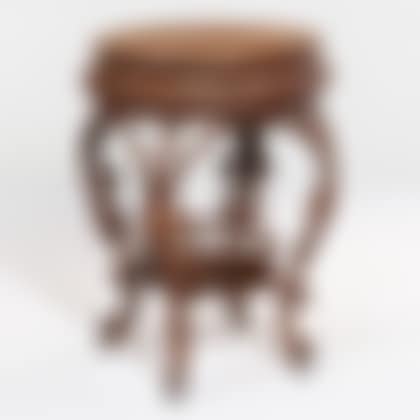 Small Wicker and Oak Occasional Table (preview)