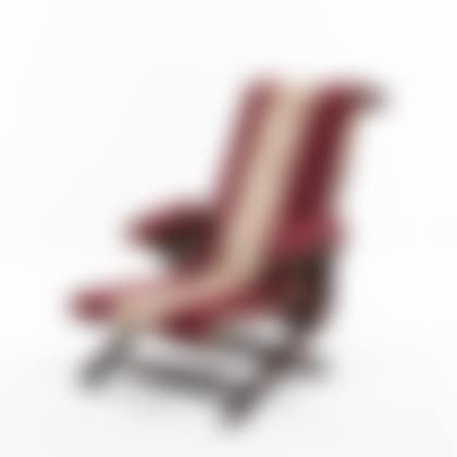Renaissance Revival Walnut Folding Reclining Upholstered Armchair (preview)