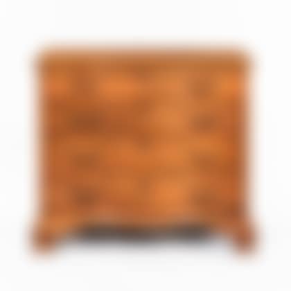 Chippendale Birch and Mahogany Veneer Serpentine Chest of Drawers (preview)