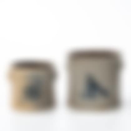 Two Cobalt Decorated Stoneware Crocks (preview)