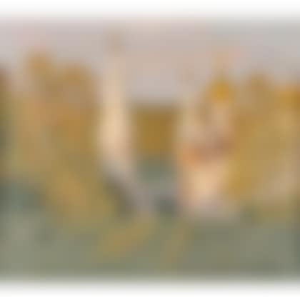 Impressionist Landscape with Church and Horses (preview)