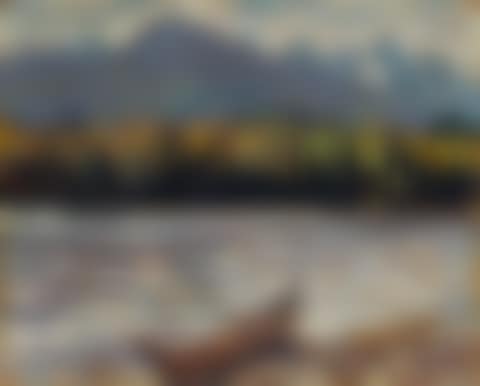 The Skeena River, BC / Autumn Landscape (verso) (preview)