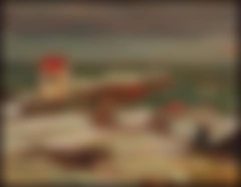 Le quay, Ste-Marthe, Gaspé / Abandoned Buildings, Autumn Countryside (verso) (preview)
