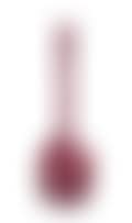 A Murano ruby-red and white a fili glass bottle vase (preview)