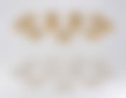 Eleven Saint Louis "Thistle Pattern" gold-encrusted champagne flutes (preview)