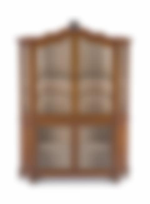 A Dutch walnut and marquetry display cabinet (preview)