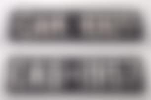A black and white painted steel vehicle registration number plate CAK 1007; a black and white steel vehicle registration number plate (preview)