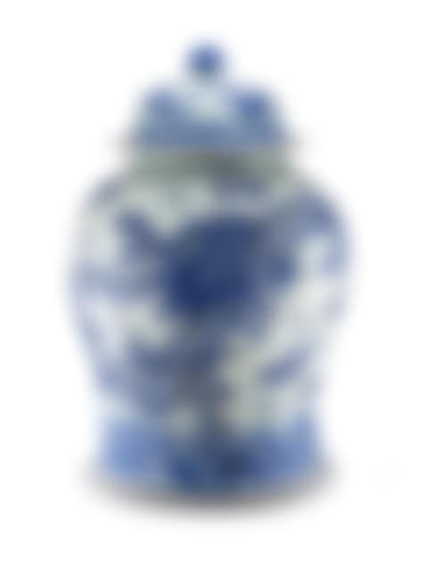 A large Chinese blue and white jar and cover (preview)