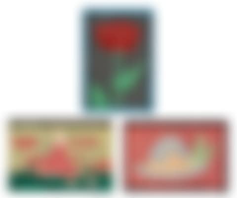 Flower, Red Mt.Fuji, Hat (3 works) (preview)