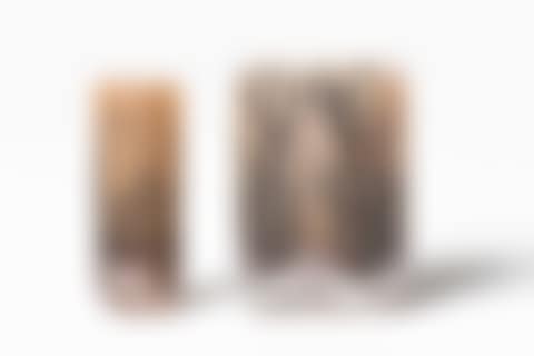 Suite de deux vases miniatures en verre multicouche dégagé à l"acide (preview)
