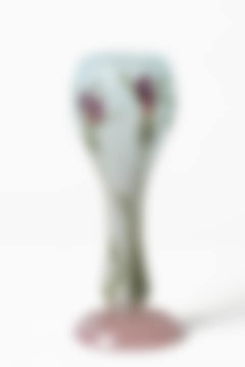 Petit vase en verre multicouche dégagé à l"acide (preview)