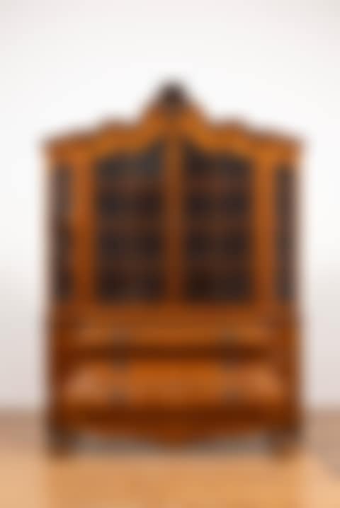 Vitrine en marqueterie de noyer et chêne. Hollande (preview)