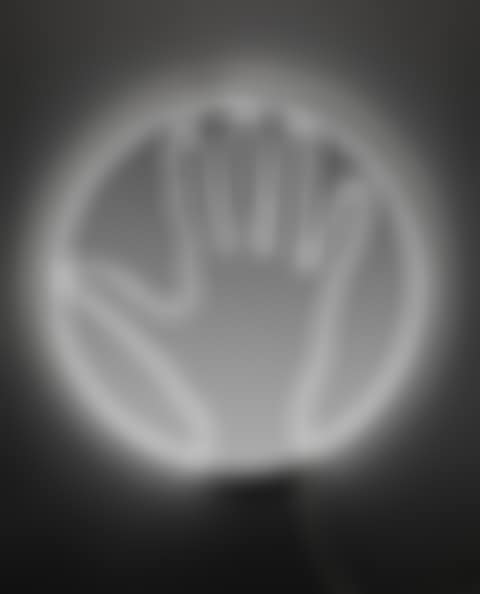 My Right Hand With Its Reflection Enlarged to Human Proportions , 2007 (preview)