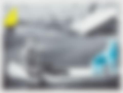 Man, Dog, (Blue) Canoe, Shark Fins (One Yellow) Capsized Boat (preview)