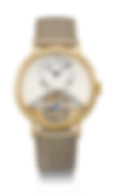 A RARE AND HIGHLY ATTRACTIVE 18K GOLD TOURBILLON WRISTWATCH (preview)