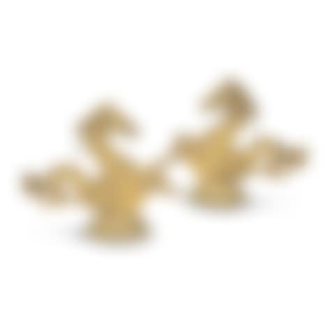 pair of Venetian brass hippocamp gondola oarlock ornaments (preview)