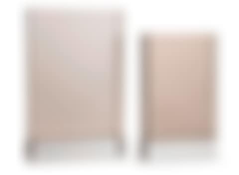 A pair of two altuglas photo holders with chrome plated base (preview)