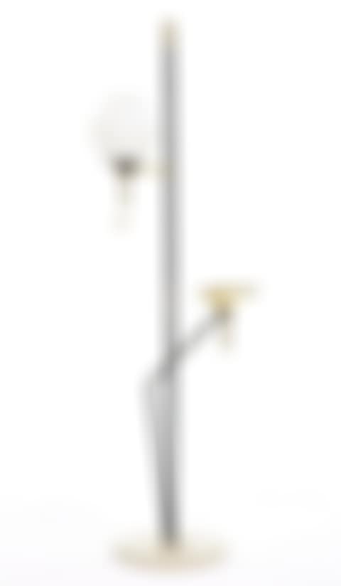 A black lacquered steel reader floor lamp (preview)