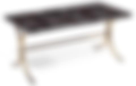 A neoclassical coffee table with golden wrought-irons legs and a marble top (preview)