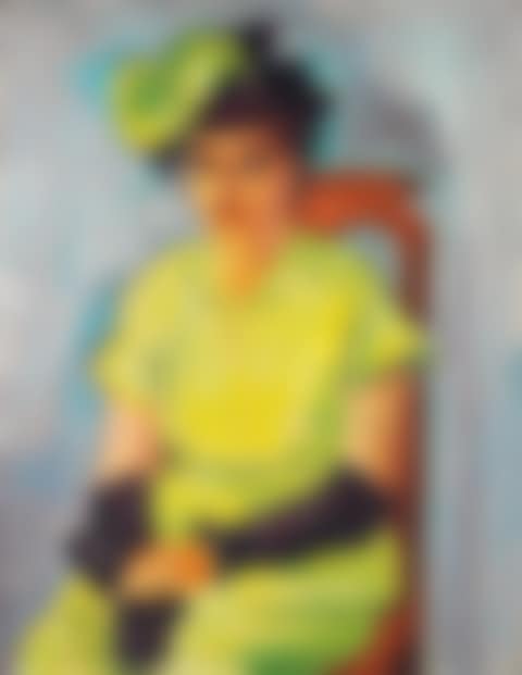 Portrait de Freda Wermel en costume jaune; Portrait de Freda Wermel en costume jaune (preview)
