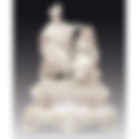 THE SALE OF THE SLAVE; A LATE 19THCENTURY WHITE PORCELAIN GROUP DEPICTING THE SALE OF A SLAVE (preview)