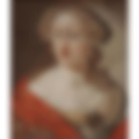 Portrait de femme au châle rouge; Portrait of a woman in a red shawl (preview)