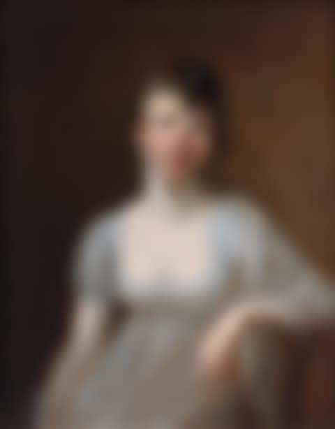 Portrait of a lady in a white dress (preview)