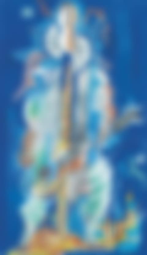 Harlequin with guitar (preview)