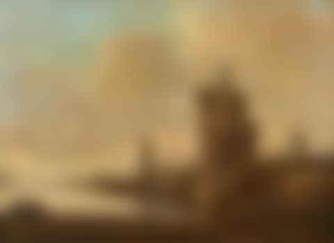 Old Tower on a River Bank (preview)