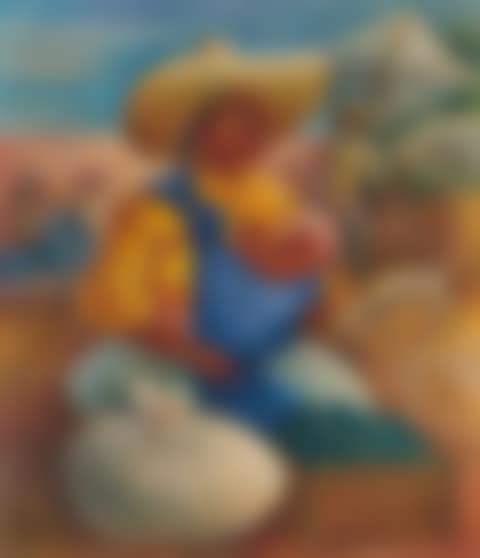 Mujer en el mercado (preview)