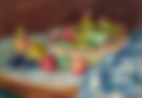 Le panier de poires sur la table ronde (preview)