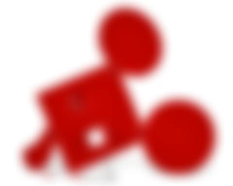 Geometric Mouse, Scale B (Red) (preview)