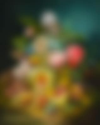 An Elaborate Floral Still Life with Roses, Blackberries and Maize (preview)