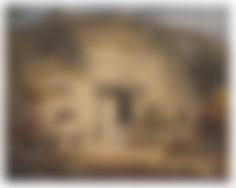 Figures by the entrance of the Great Chaitya Cave at Karli, India (preview)