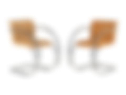 A Pair of Mies Van Der Rohe MR-10 Cantilever Chairs (preview)