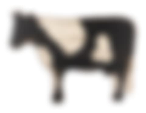 A Carved Wood Cow Form Trade Sign (preview)