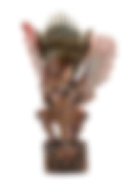 An Indian Carved and Polychrome Painted Wood Garuda Figure (preview)