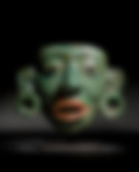 Important Maya Mosaic Jade Mask (preview)